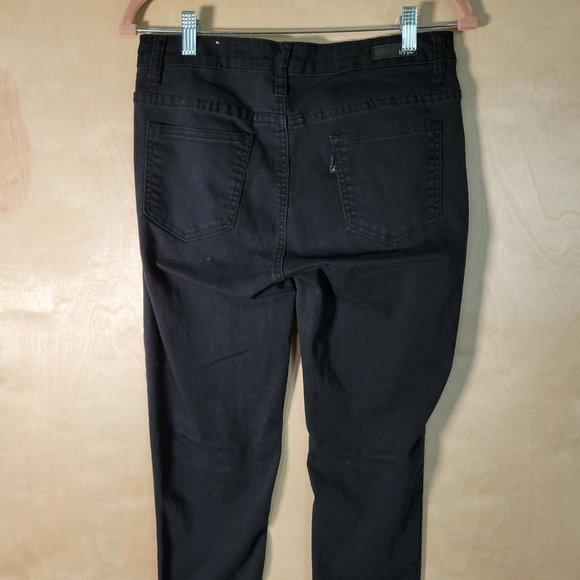Hype Black Denim Skinny Jeans Women Size 9 - Picture 7 of 10